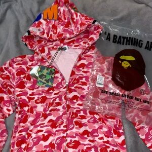 A Bathing Ape Pink Camo Hoodie